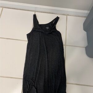 Charcoal Gray Sleeveless Dress